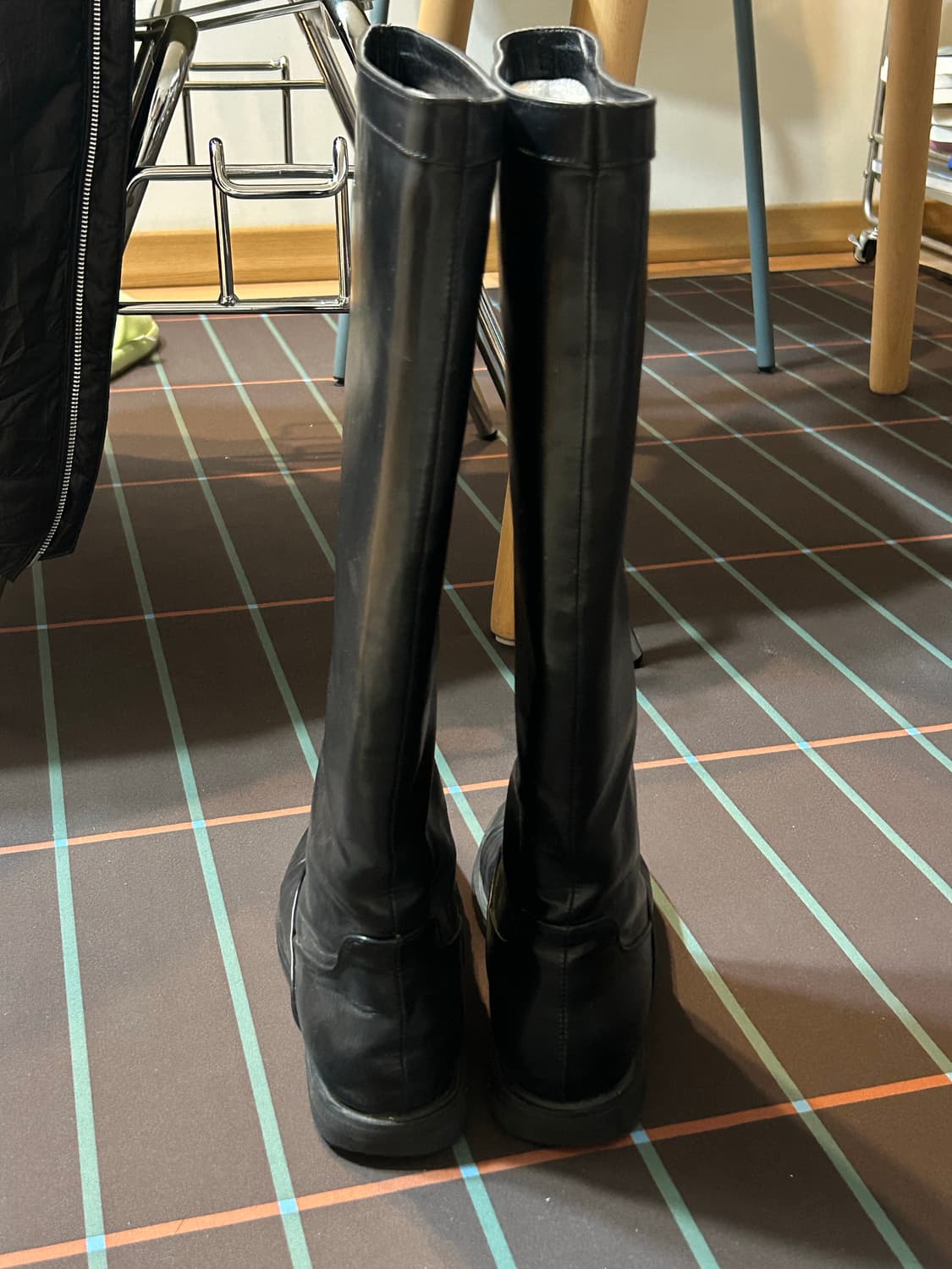 nuus 블랙 롱부츠 240 상품이미지5