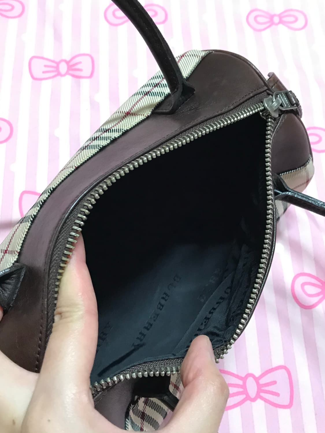 버버리 노바체크 보스턴백 토트백 상품이미지6