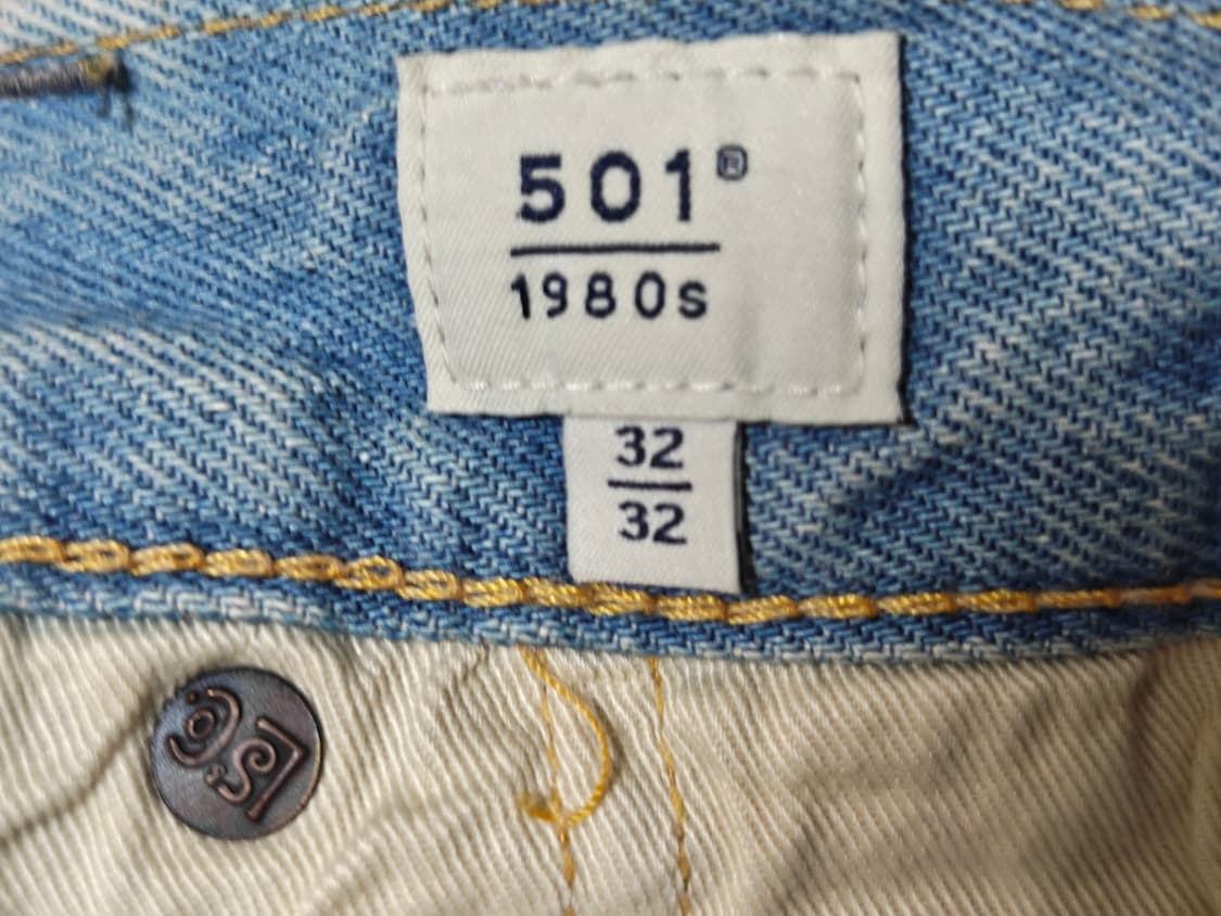 리바이스 1980s 501 블루탭 연청 데님 팬츠 32사이즈 상품이미지8