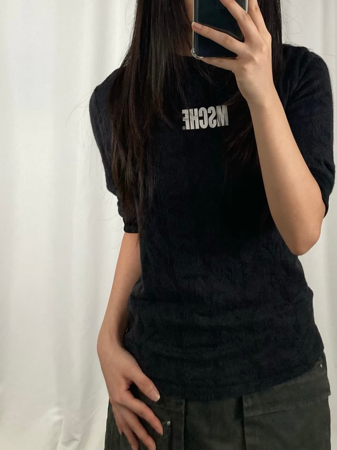 미스치프 블랙 반팔 상품이미지3