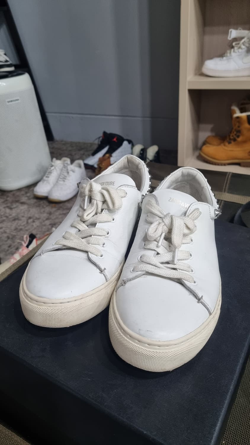 쟈딕앤볼테르)) 소가죽 스니커즈 270(유럽42) 컨디션7/10 상품이미지1