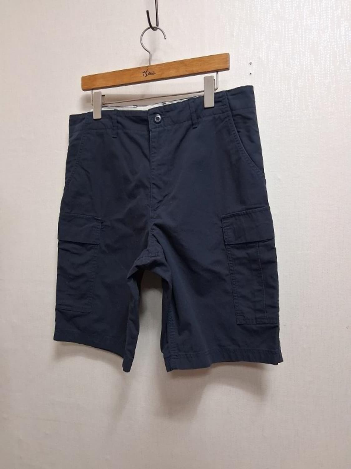 일본빈티지 유니클로 네이비 데님카고반바지 숏팬츠 남성 L33 34
 상품이미지1