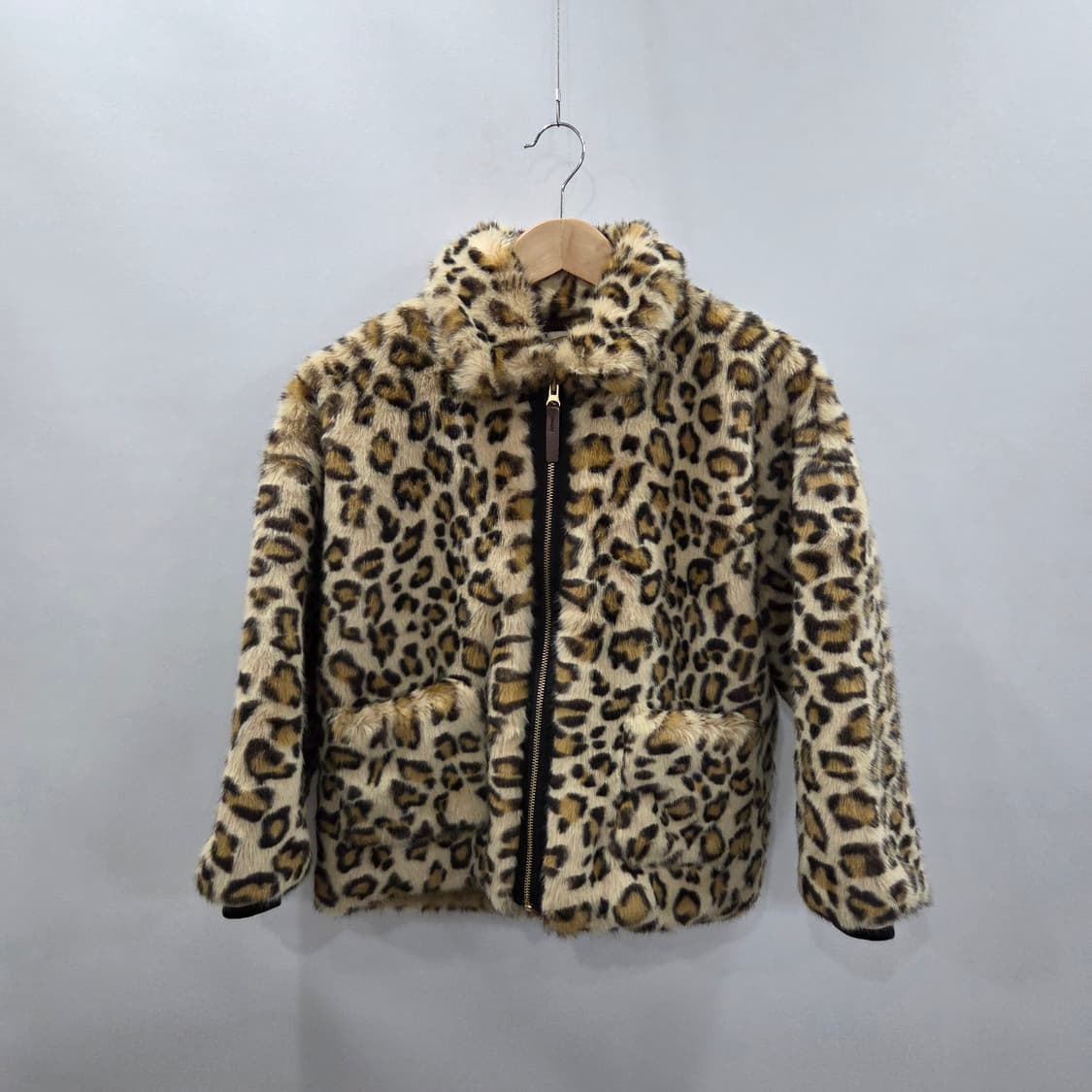 리미떼두두 키즈 호피무늬 퍼자켓 2XL/8/9 상품이미지1