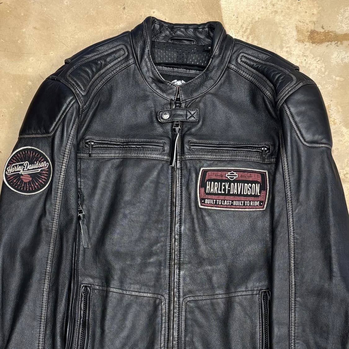 M 할리데이비슨 소가죽 라이더 레더 자켓 상품이미지1