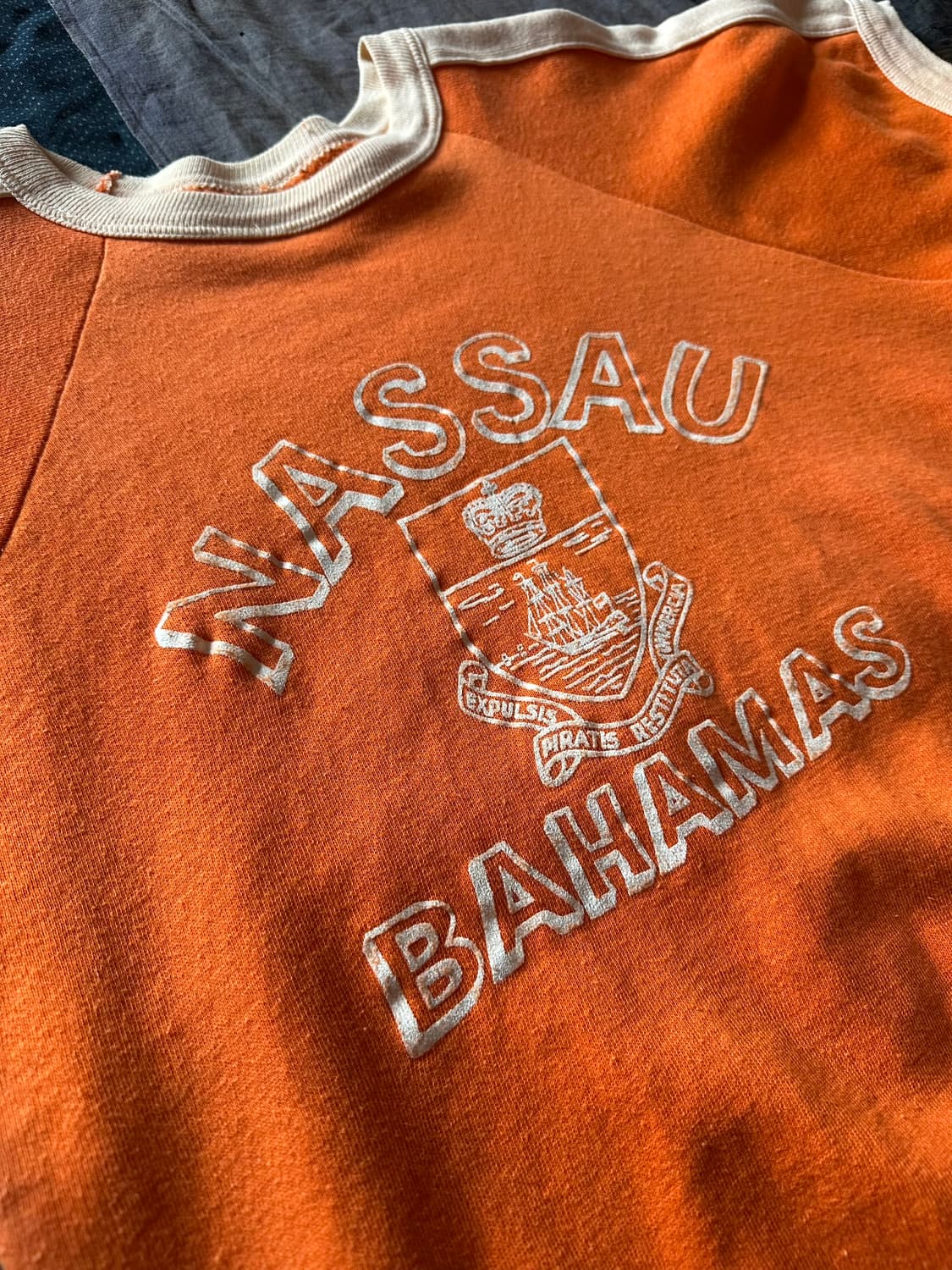60s USA Vintage Half Sweat Shirt 상품이미지5