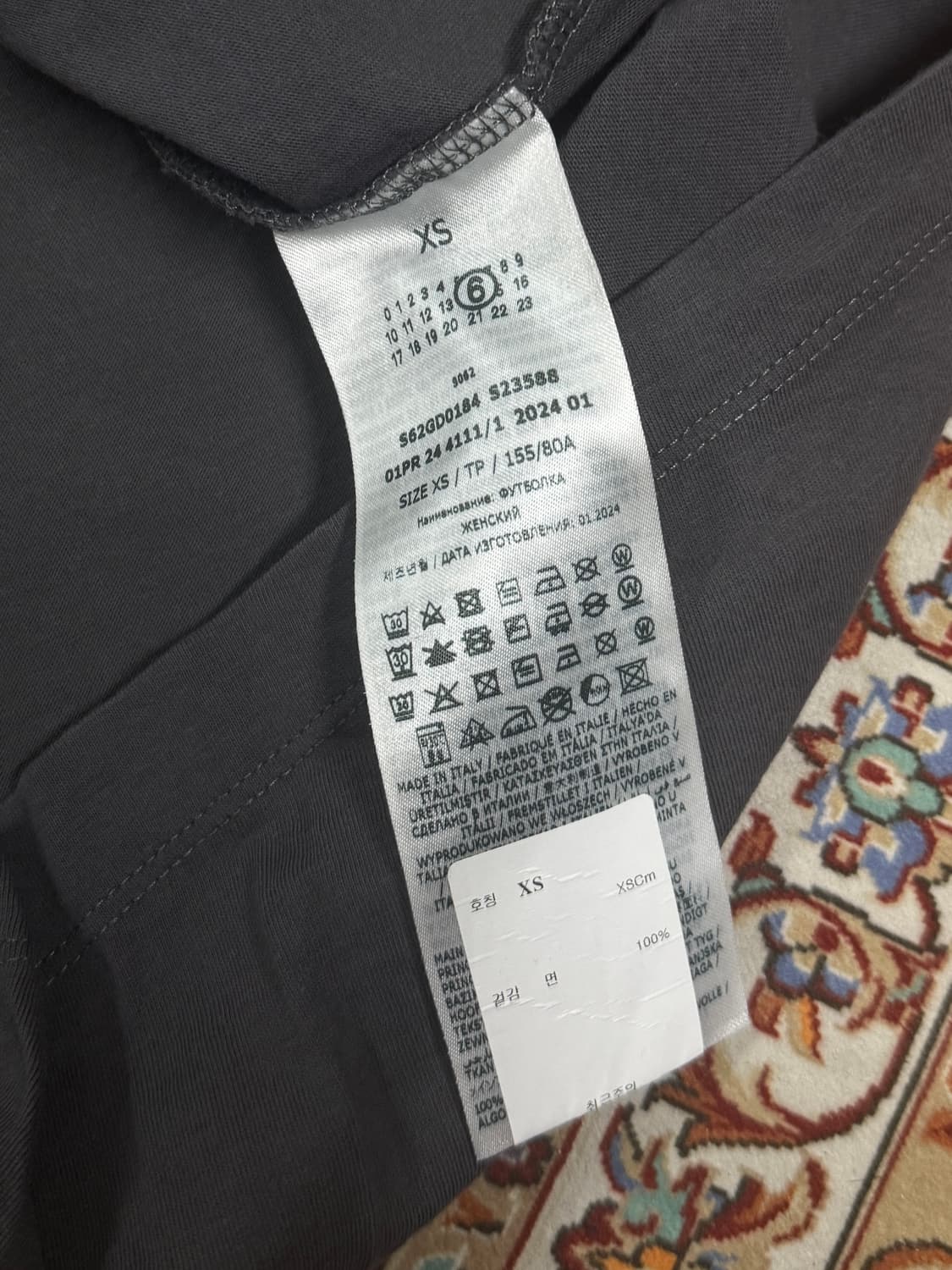 MM6 반팔티셔츠 차콜그레이 XS 메종마르지엘라 상품이미지5