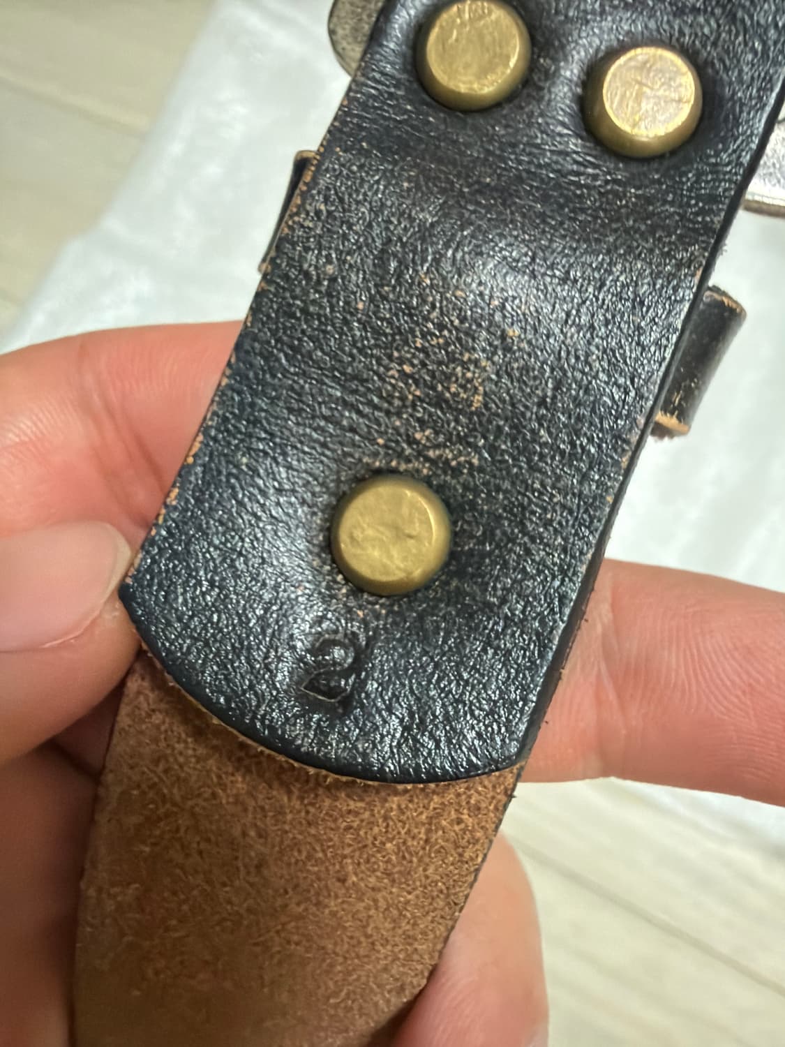 캐피탈 오일드 레더 벨트 상품이미지3