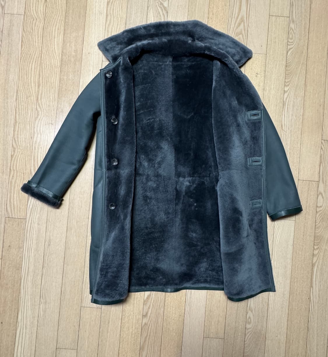 (급처) Prendang 쁘렝땅 롱 무스탕 상품이미지2