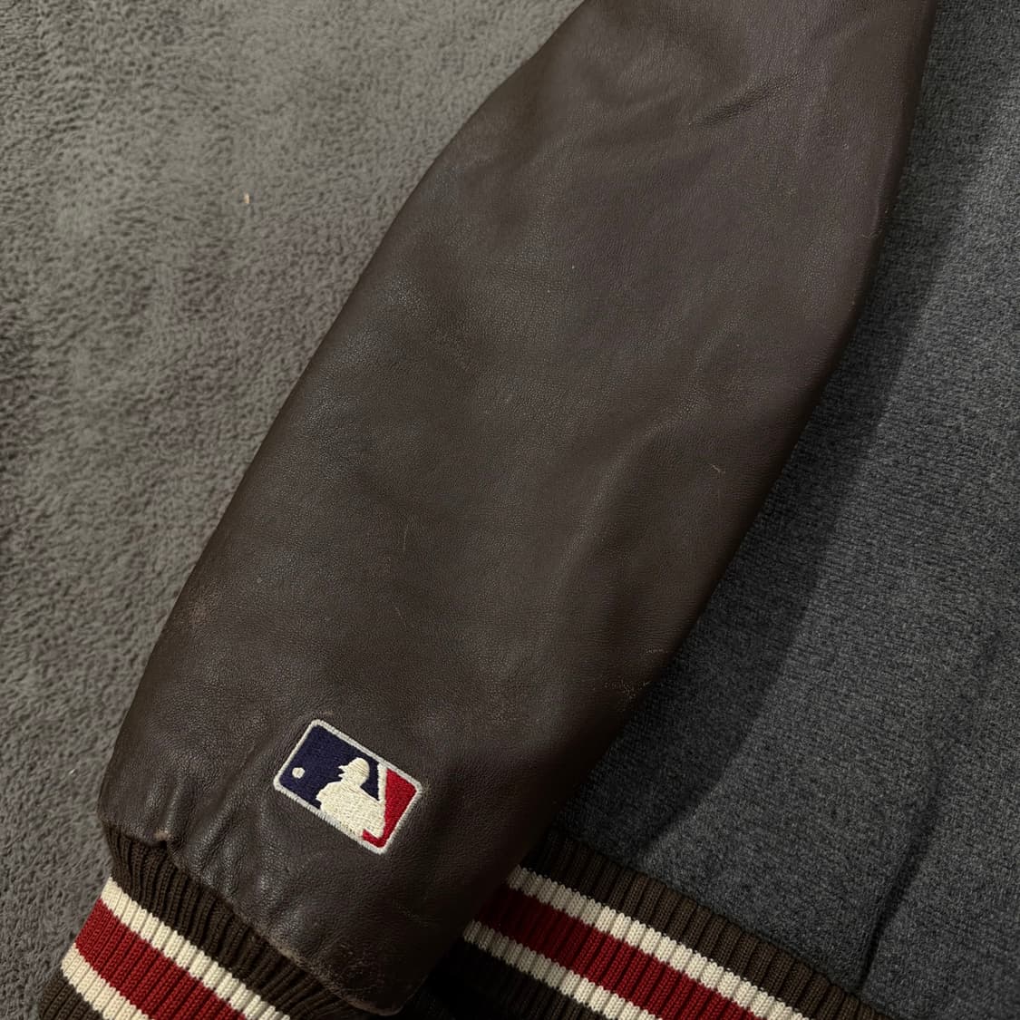 [정품/95] MLB 뉴욕양키즈 레더울바시티 자켓 상품이미지7