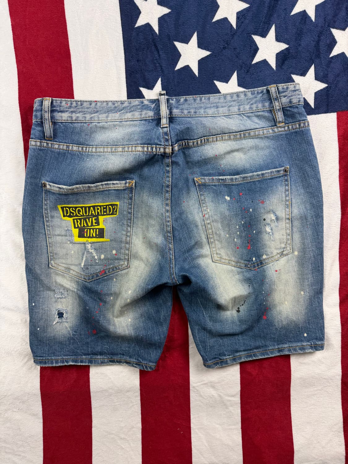 [정품 / 희귀] 디스퀘어드2 RAVE ON 데님 반바지 상품이미지3