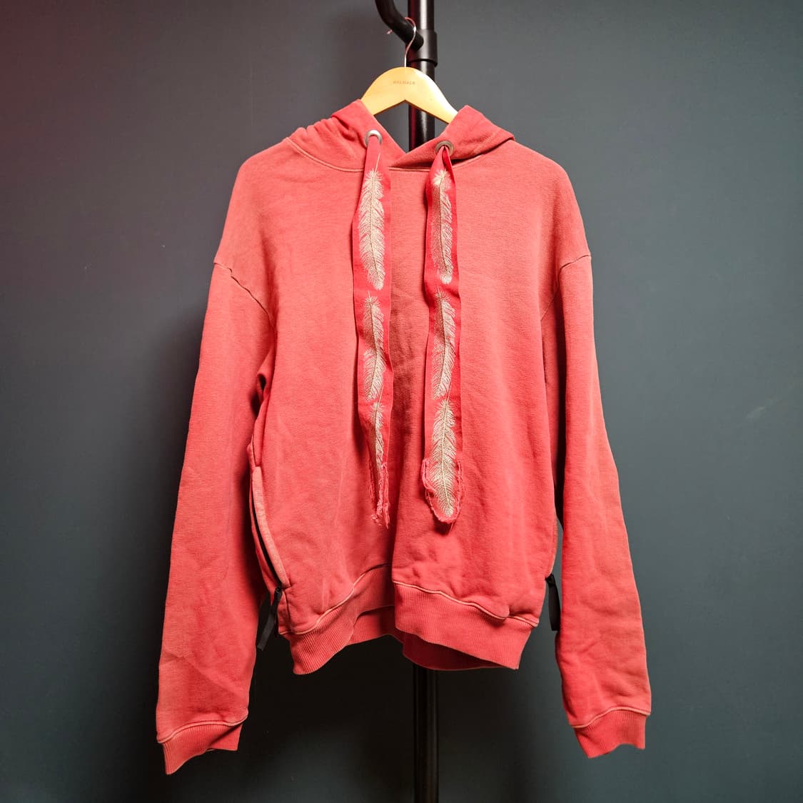 Kapital 페더스트링 레드다잉 후드 상품이미지1