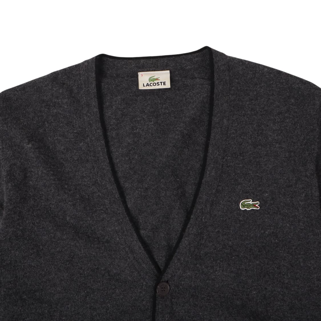 라코스테 챠콜 울 가디건 상품이미지2