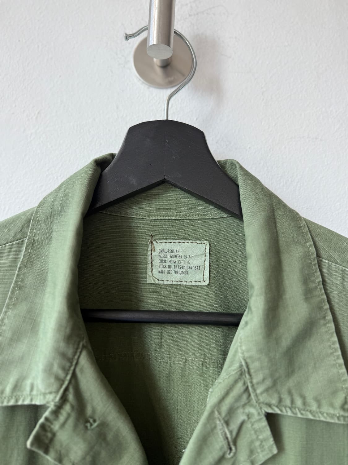 1968 Vietnam OG 정글 퍼티그 Jacket S/Ru 상품이미지2