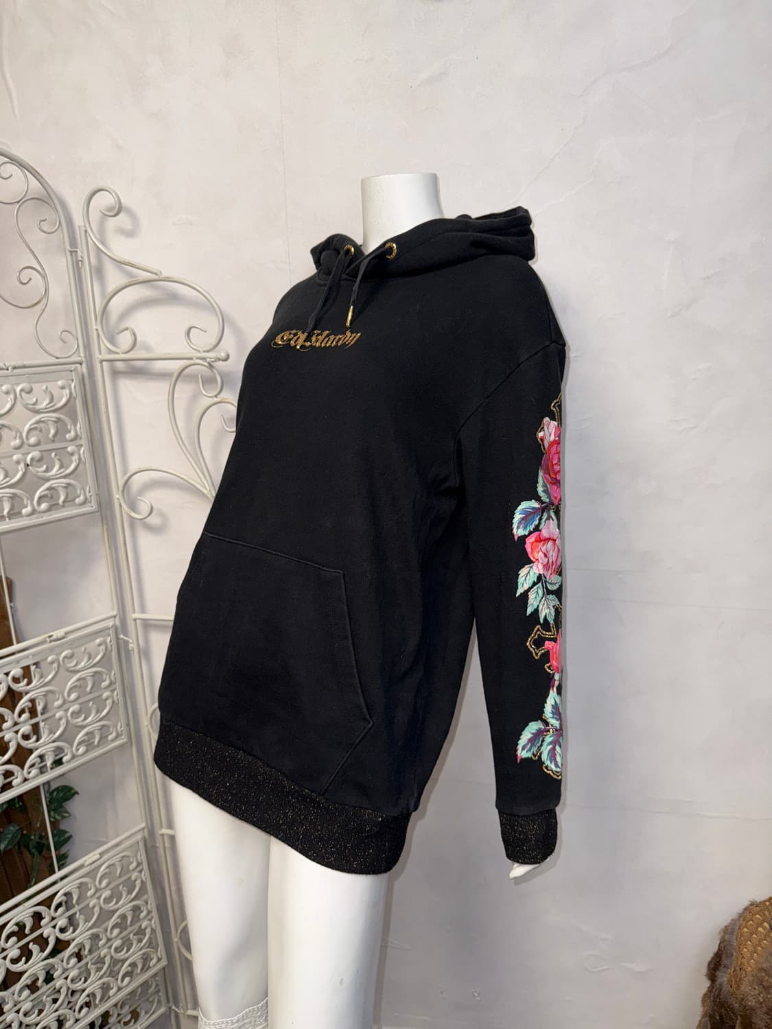 Ed Hardy oriental rose printed hood 상품이미지6