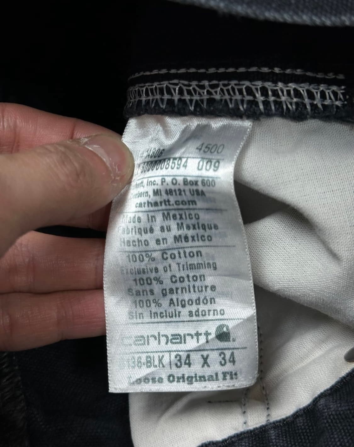 OG 칼하트 B136 더블니 블랙 상품이미지10