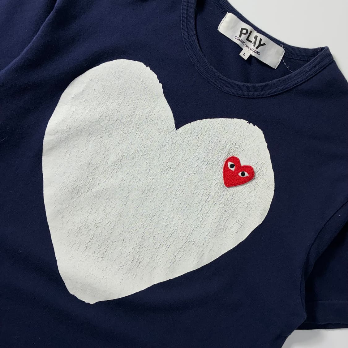 Comme des garsons  꼼데가르송 하트와펜 빅하트 프린팅 반팔 상품이미지3