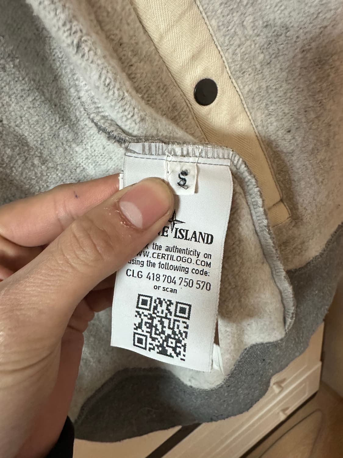 Stone island hoodie S (90-95) 상품이미지5