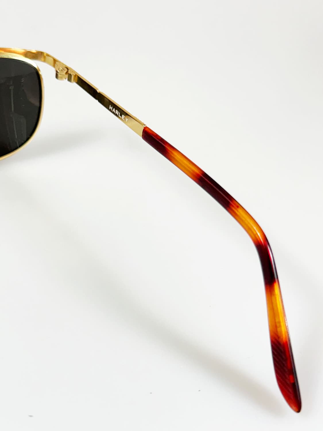 90s HARLEY 골드 슬림 보잉 스퀘어 빈티지 선글라스 상품이미지6