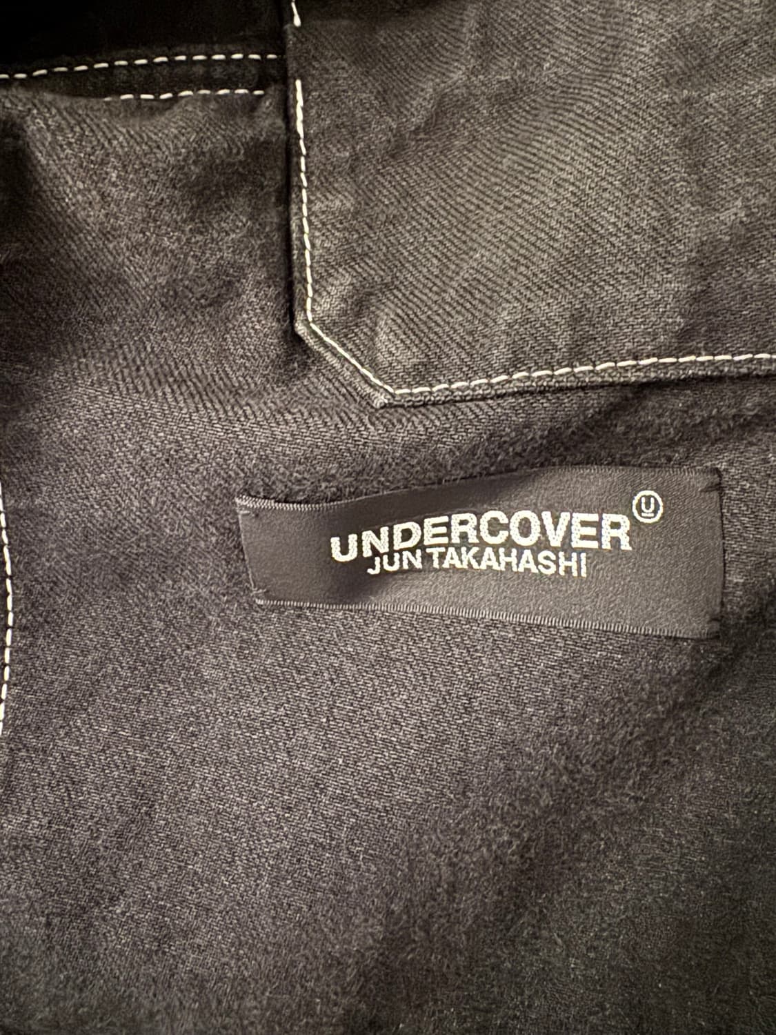 언더 커버 UNDER COVER 블랙 데님 오버 자켓 5001 상품이미지3