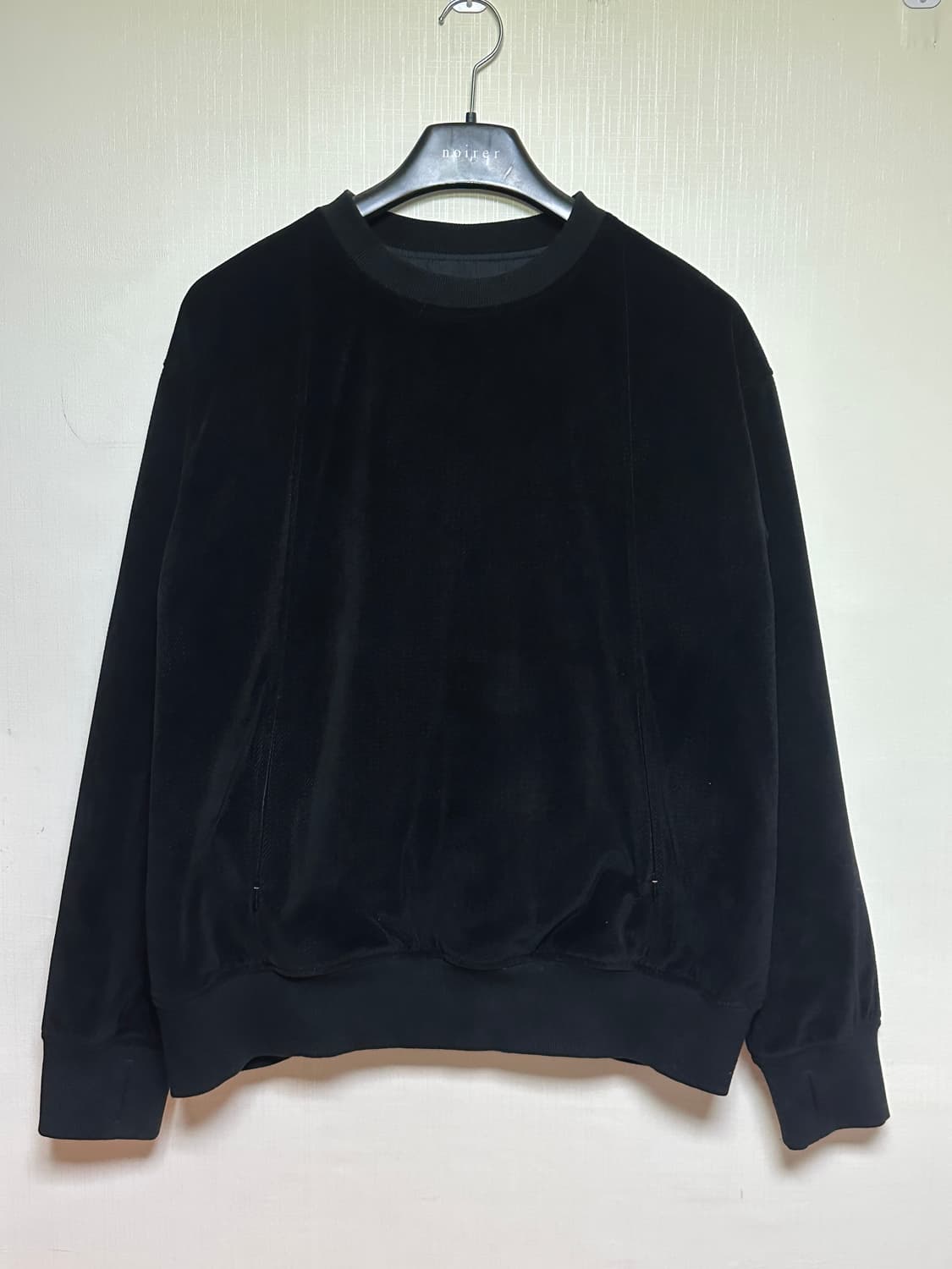 유스 youth 리버시블 헤링본 & 패딩 맨투맨 M/100-105블랙 상품이미지1