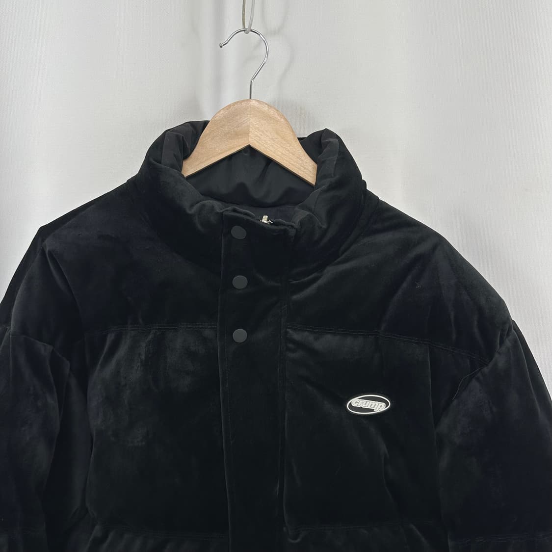  CRUMP 남자 벨벳 패딩자켓 검정 M 상품이미지3
