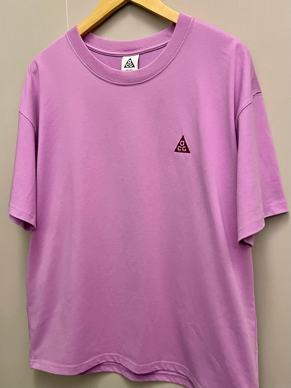 (XL)나이키 ACG LBR 자수 로고 반팔티셔츠 핑크 라벤더 상품이미지3