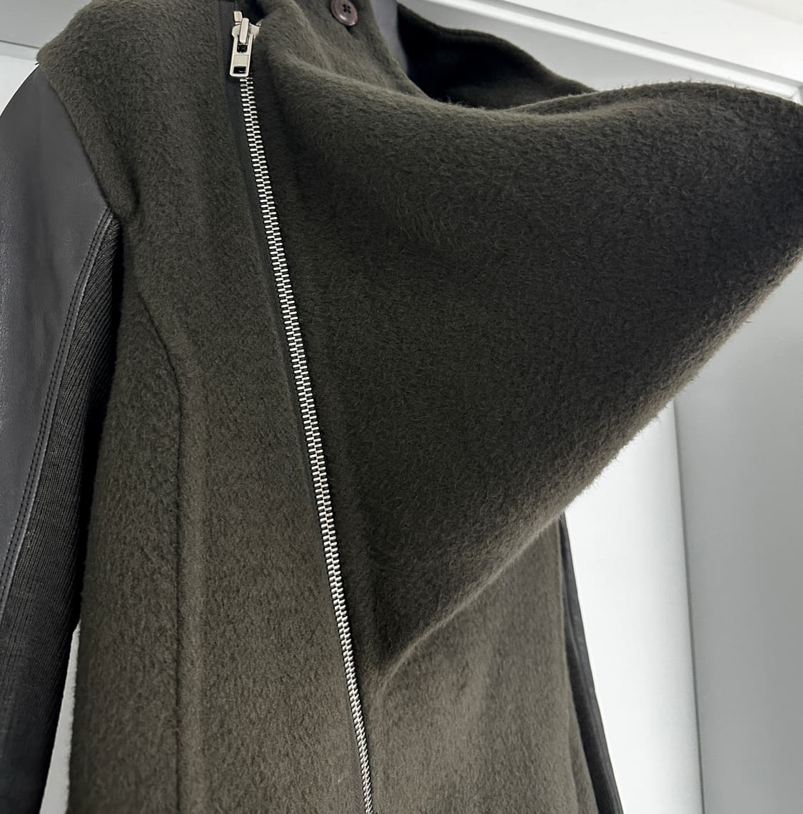 Rick Owens 14FW 아카이브 캐시미어 카프스킨 롱 코트 상품이미지3