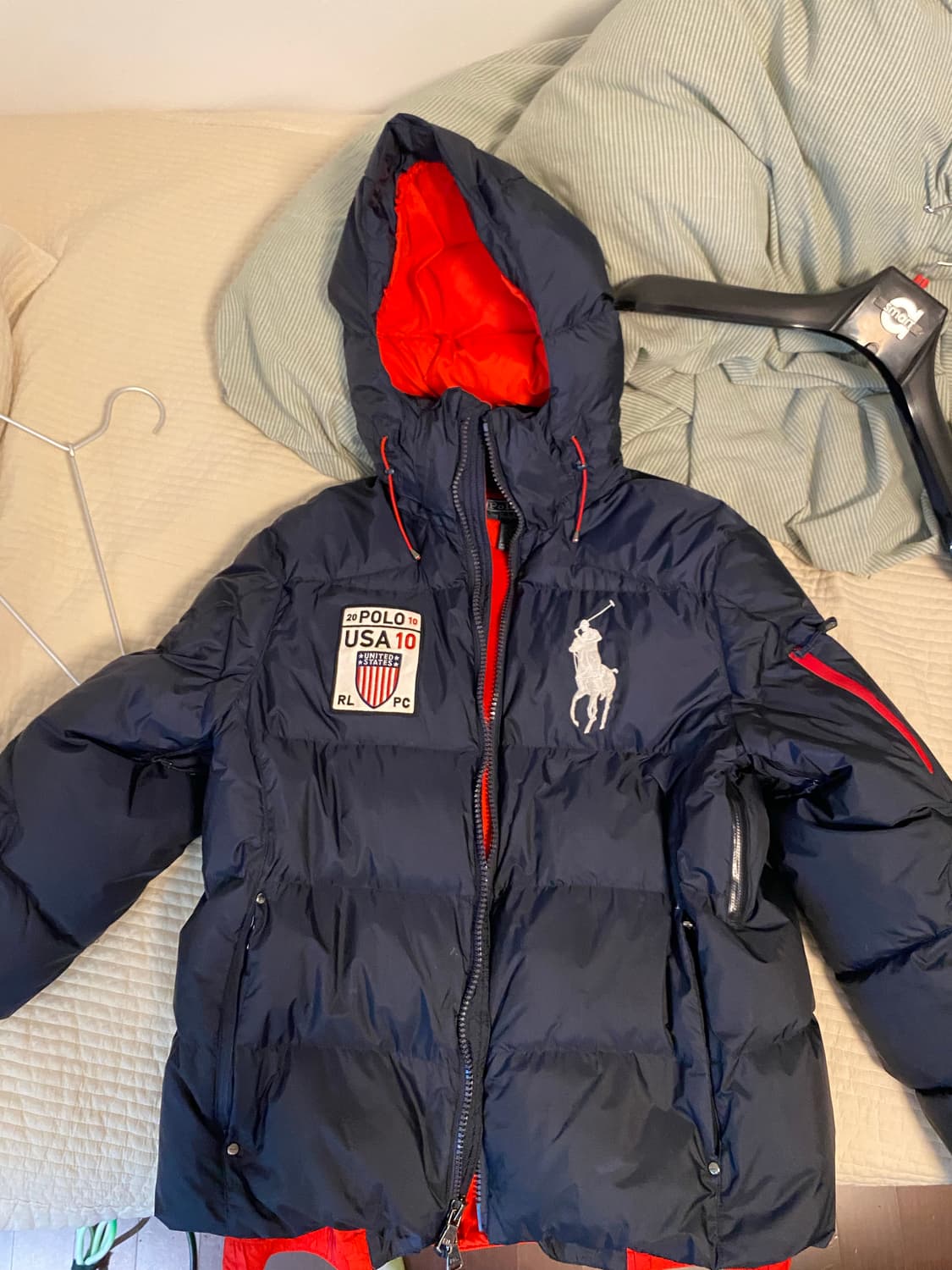 폴로 랄프로렌 빅포니 성조기 패딩 상품이미지1