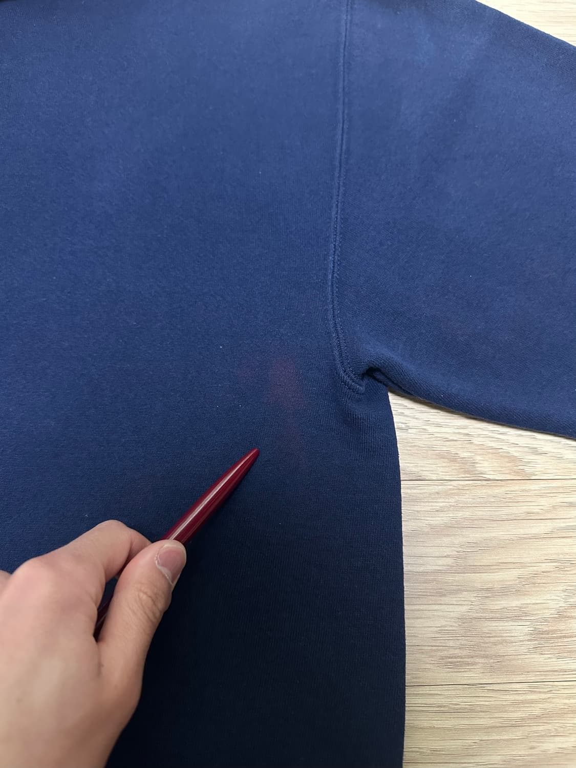 90s 빈티지 러셀 후드집업 네이비 XL 상품이미지6