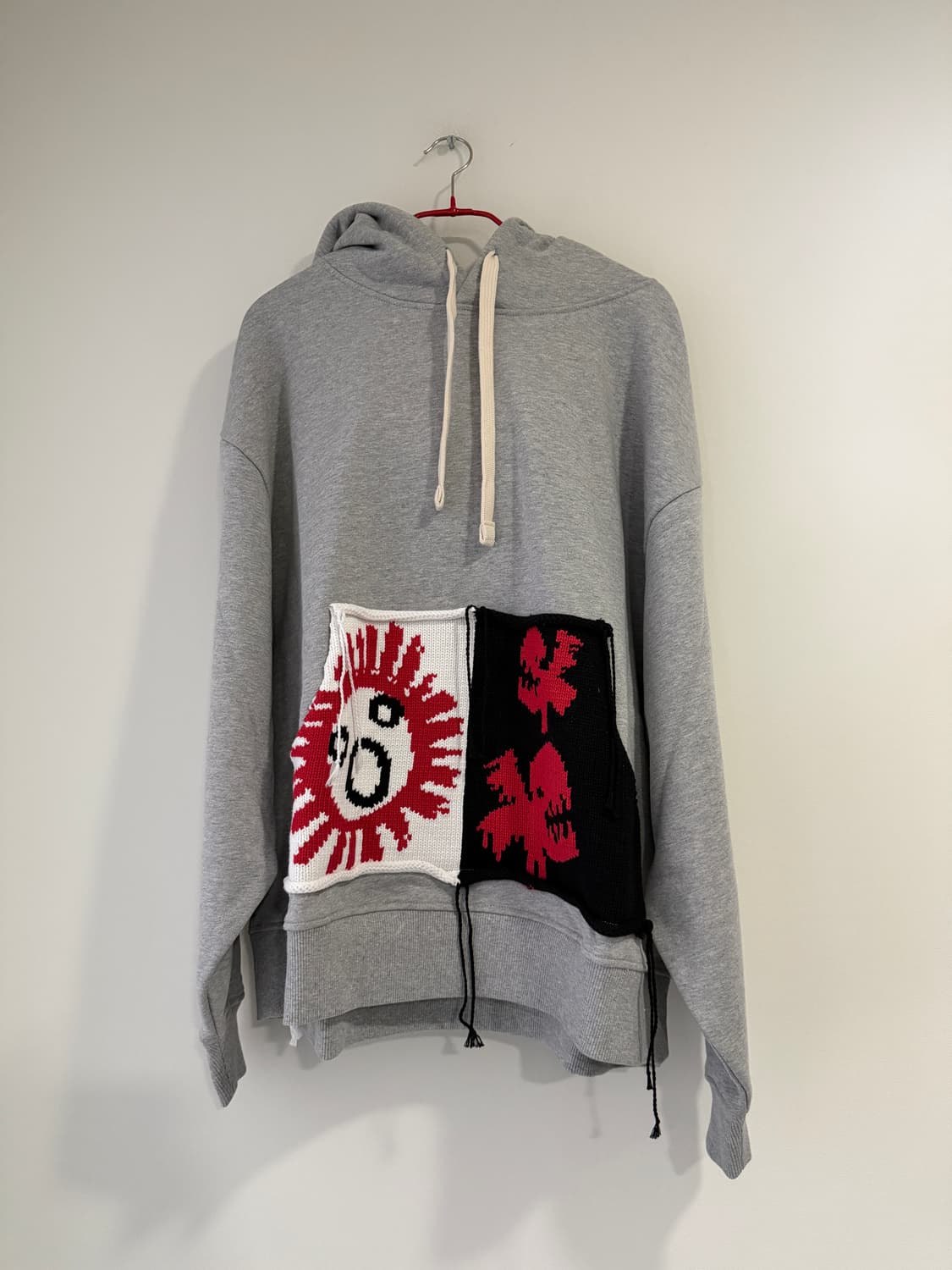 찰리제프리 러버보이 그레이 패치 래빗 이어 후디 상품이미지2