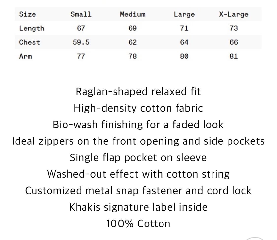 카키스 윈드 자켓 네이비 (S) 상품이미지3