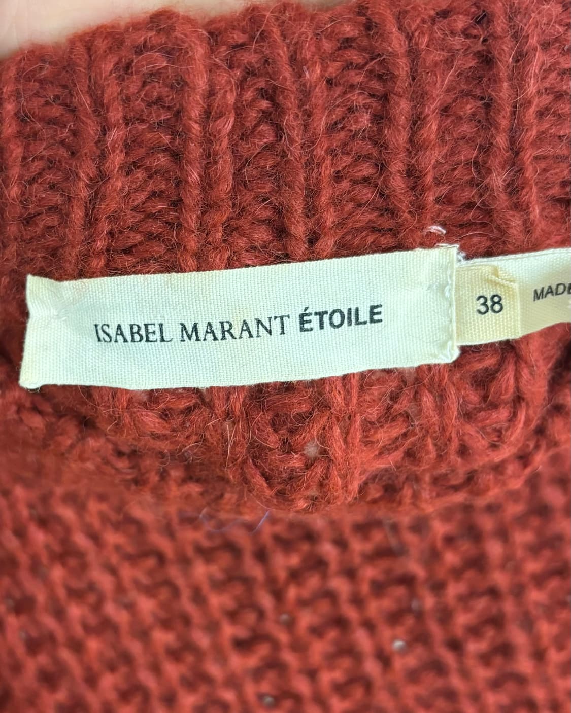 이자벨 마랑 에뚜왈 레드 청키 나운드넥 니트   상품이미지7