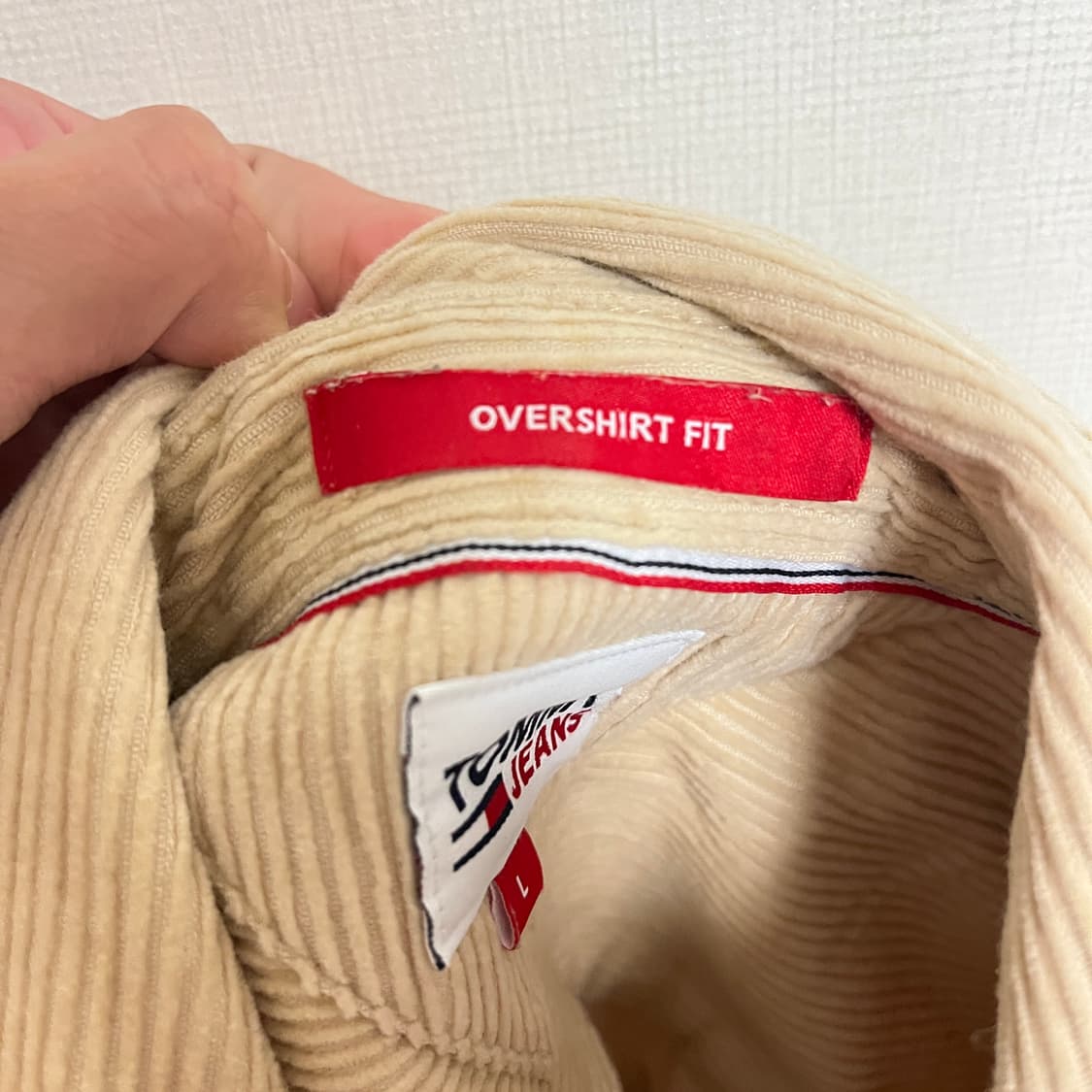 (오버핏 L) 타미 코듀로이 베이지  상품이미지7