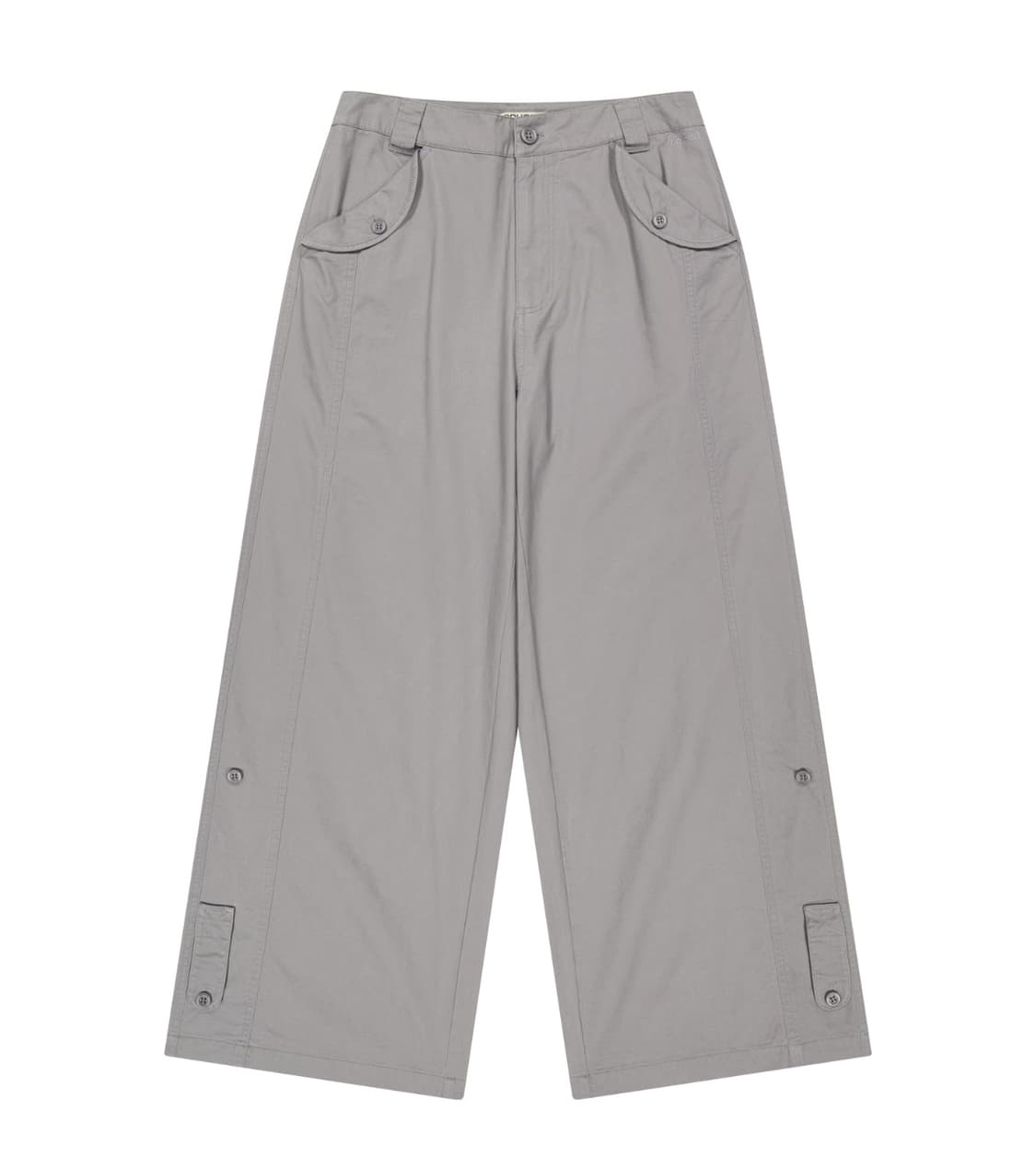 코이세이오 워시드 버튼 탭 팬츠 그레이 상품이미지1
