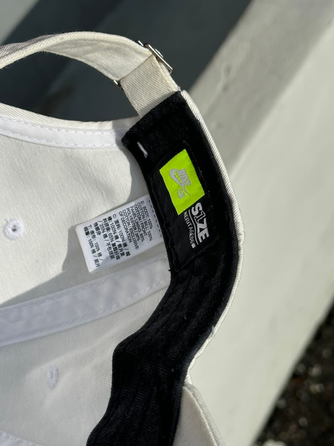 [F] 나이키 SB 로고 화이트 볼캡 모자 상품이미지6