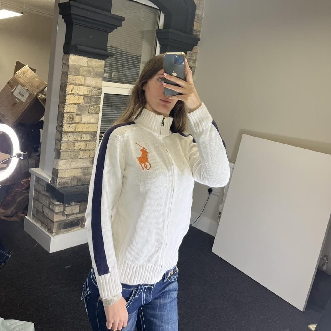 폴로 빅포니 니트집업 상품이미지1