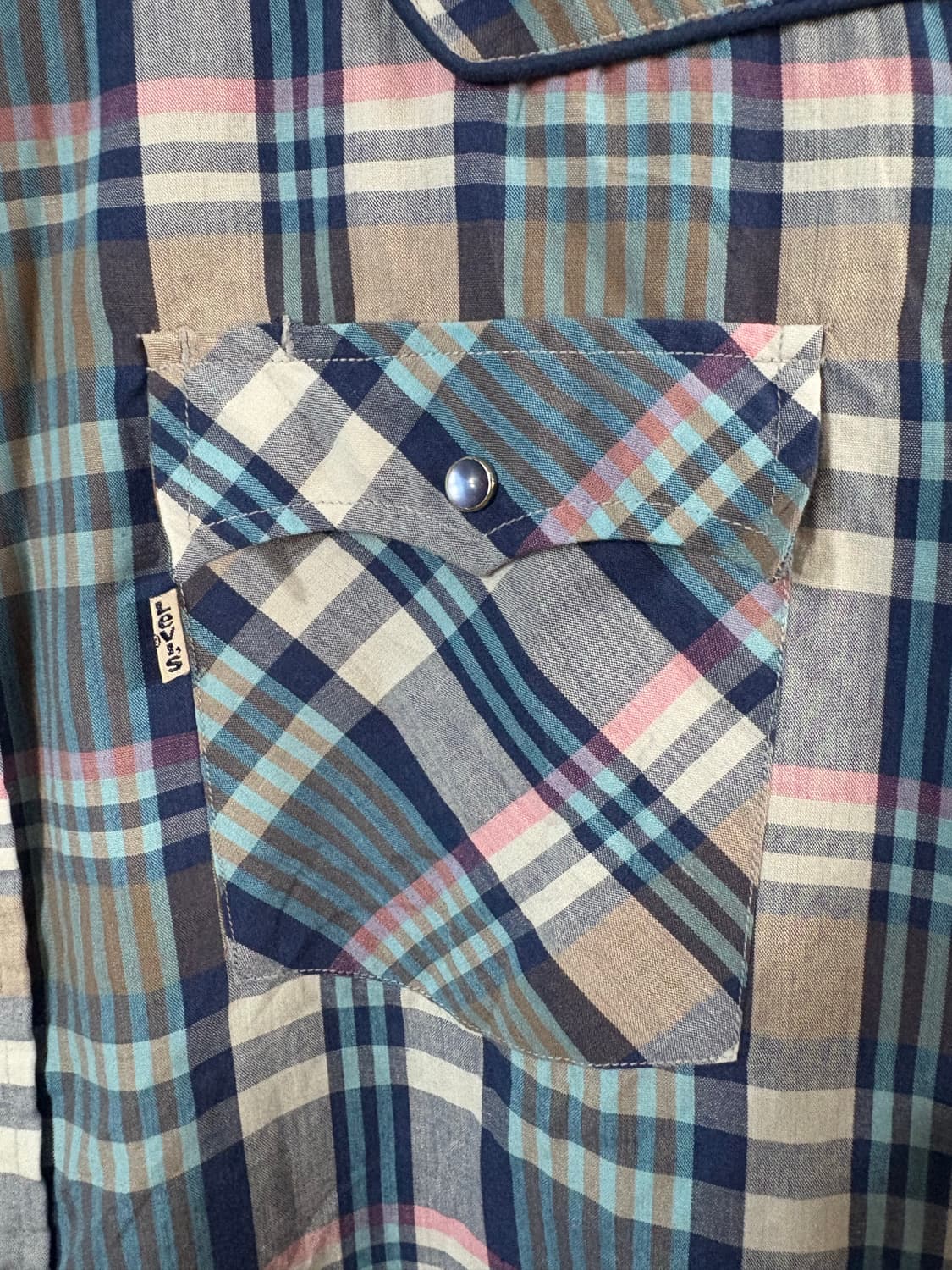 80‘s Levis Check Western  shirt. 상품이미지4