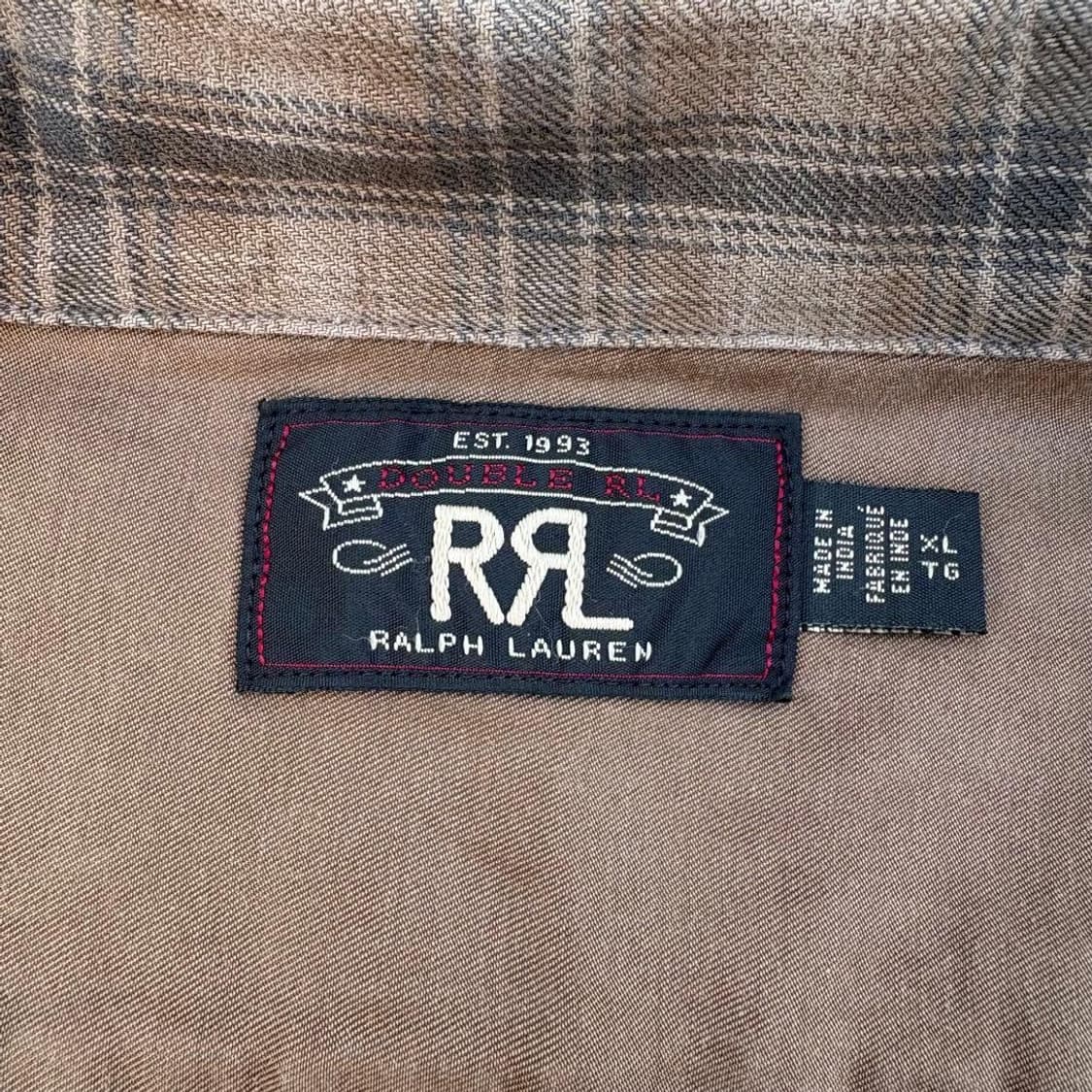 RRL 오픈카라 넬셔츠 상품이미지2