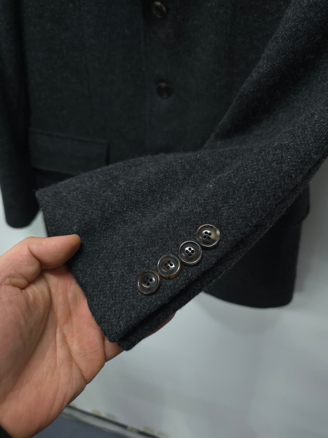 커스텀 멜로우 챠콜그레이 모직 블레이져 (95~100) 상품이미지8