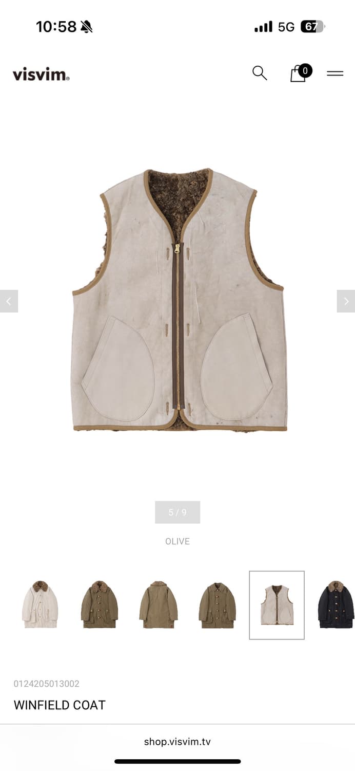 비즈빔 visvim 24aw 윈필드 코트 아이보리 3사이즈 상품이미지2