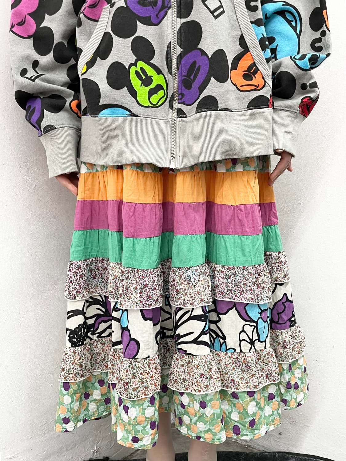 하구미 모리 패치 캉캉 스커트 상품이미지5