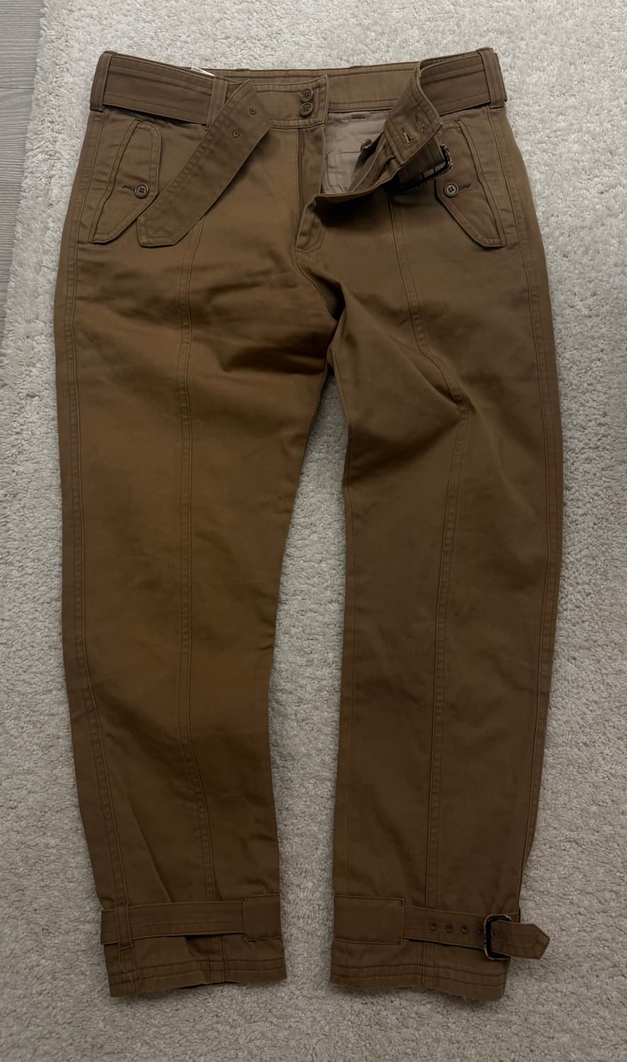 드리스반노튼 벨티드 코튼 팬츠 (48size) 상품이미지1