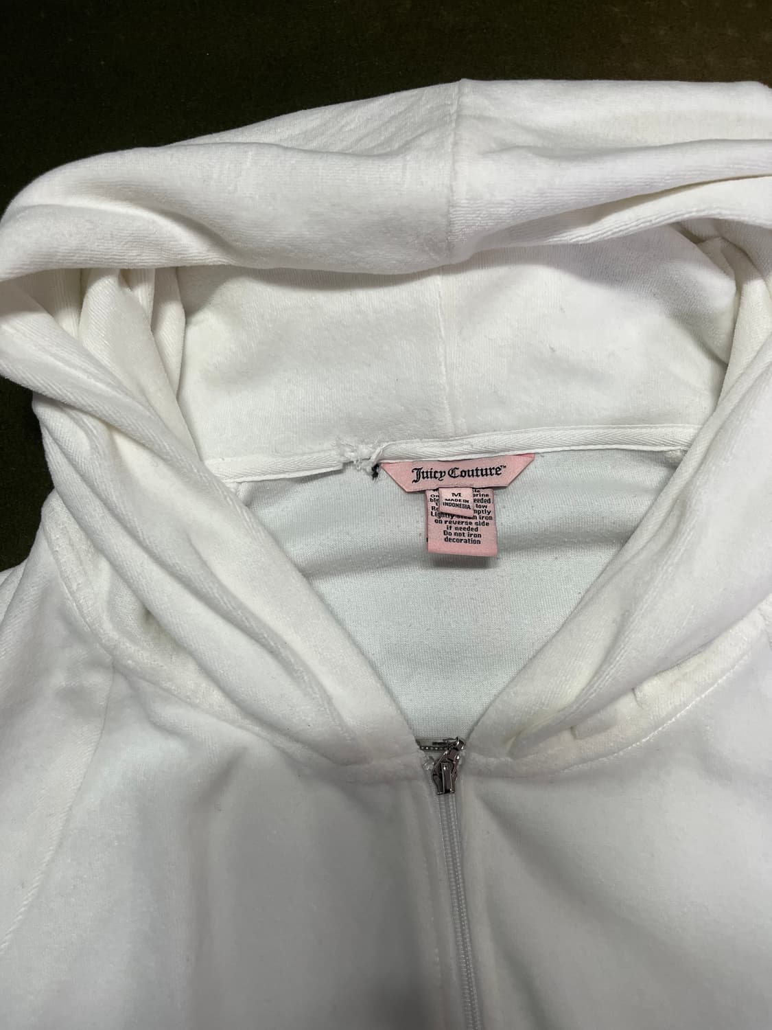 쥬시꾸뛰르 후드집업 카키 도트 하구미 코디세트 상품이미지6