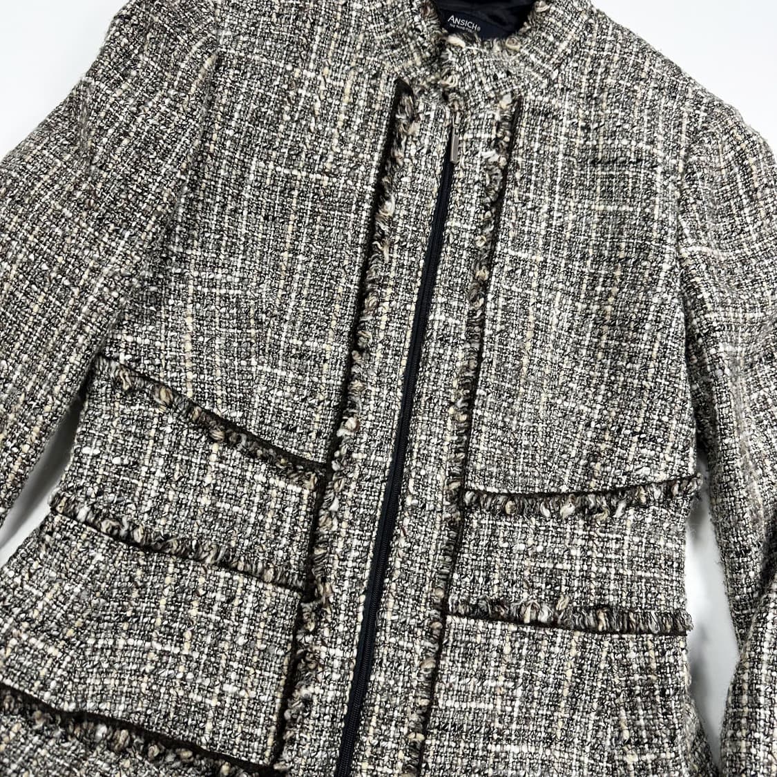 VTG 빈티지 우먼 트위드 패턴 자켓 (XS 여성추천) 상품이미지4