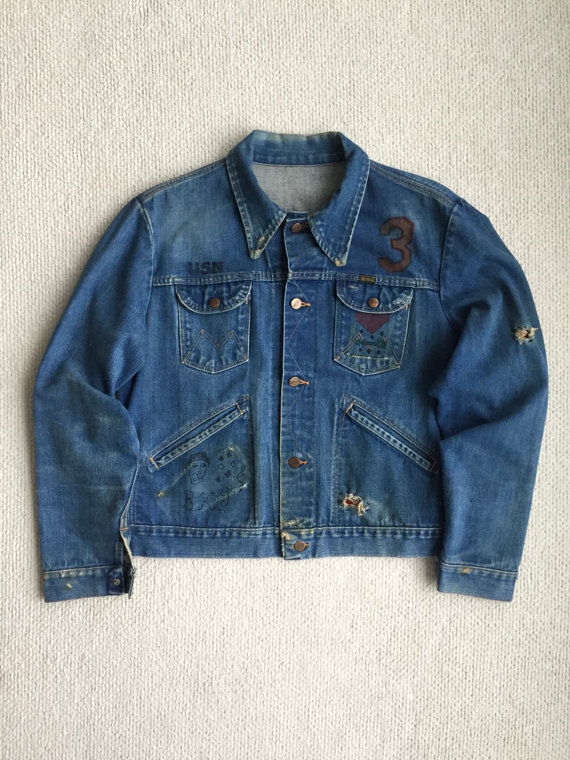 70‘s maverick 124mj 126mj  데님 트러커 자켓 상품이미지2