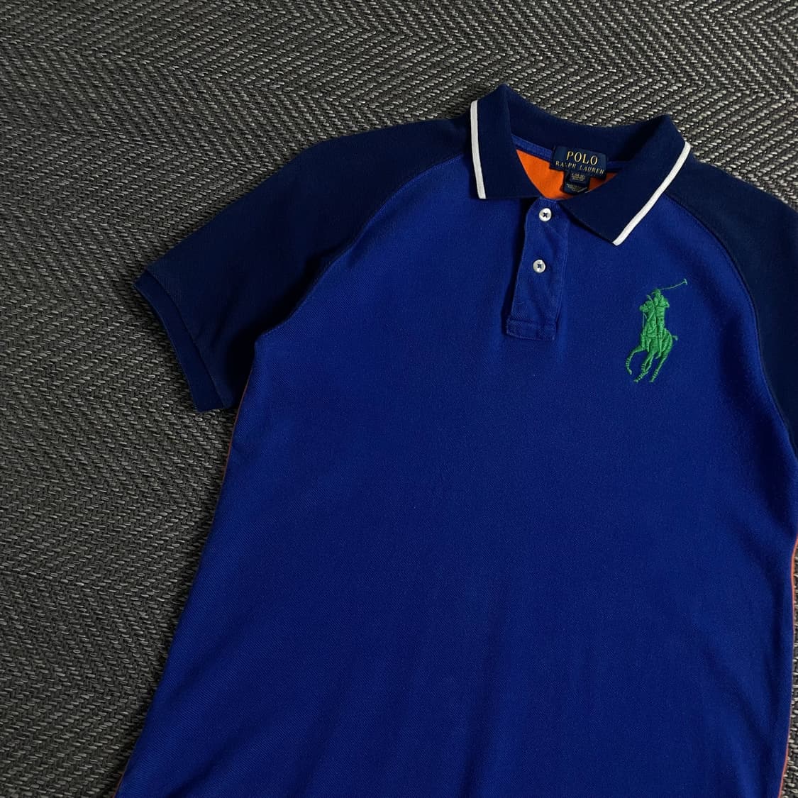 폴로 랄프로렌 컬러블럭 빅포니 피케이 티셔츠 o 3856 상품이미지5