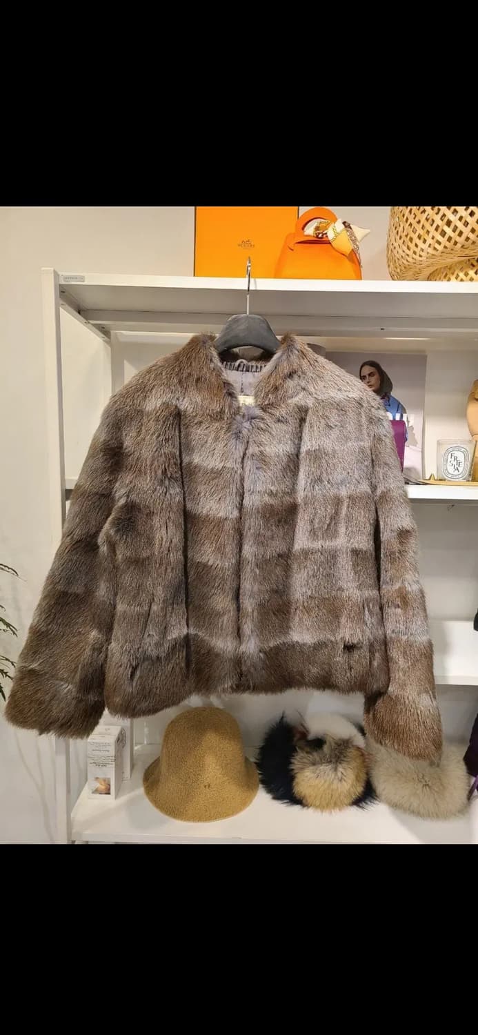 EMBA 호리젠탈 리얼 밍크 자켓 상품이미지2