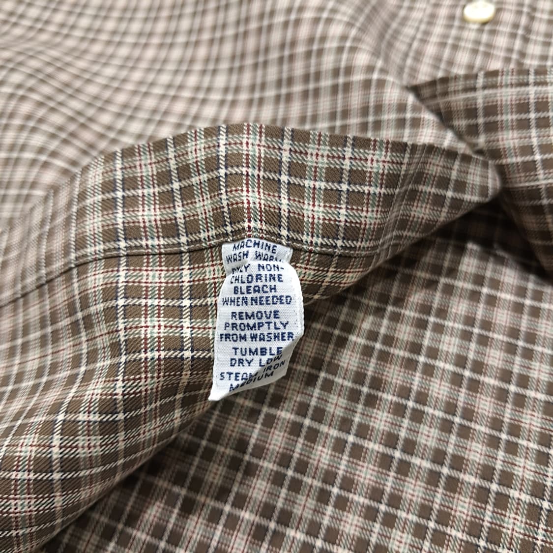 CL767 XL 폴로 90s 홍콩판 스몰 웨일즈 오브 프린스 체크 셔츠 상품이미지5