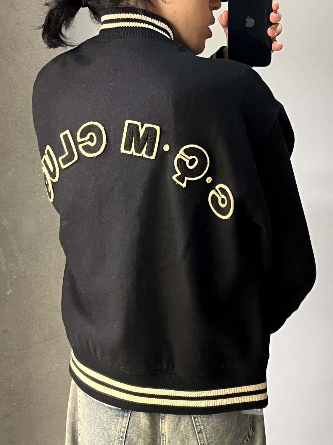 Comme Ca Du Mode 백 로고 바시티 자켓 상품이미지6