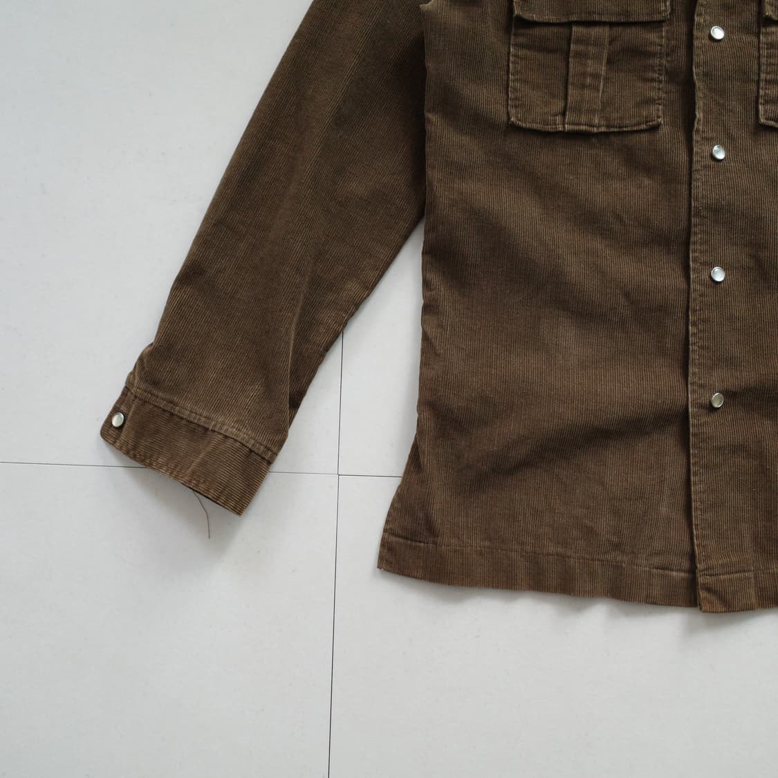 70s 빈티지 랭글러 웨스턴 코듀로이 셔츠 자켓 상품이미지4